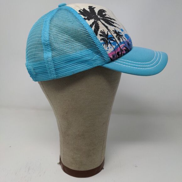 Del Sol Snapback Mesh Back Hat Blue Sunset Logo 100% Polyester - Picture 6 of 11
